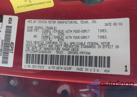 2021 Toyota Tacoma Trd Off-Road from USA, damaged, VIN 5TFCZ5AN7MX273525